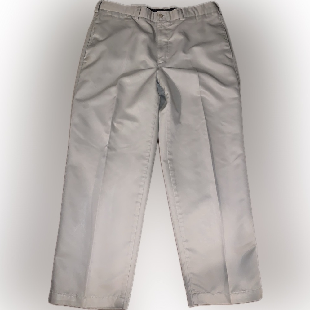Savane Luxury Touch Performance Dress Slacks Trousers Pants Khaki 36x29